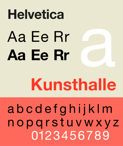 Helvetica - popular sans-serif fonts