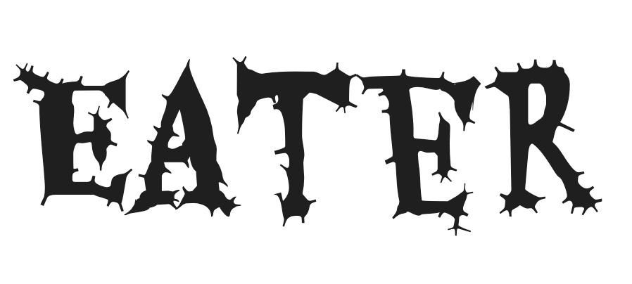 Eater - eerie Halloween font option 