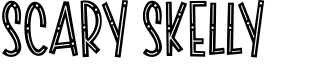 Scary Skelly font 
